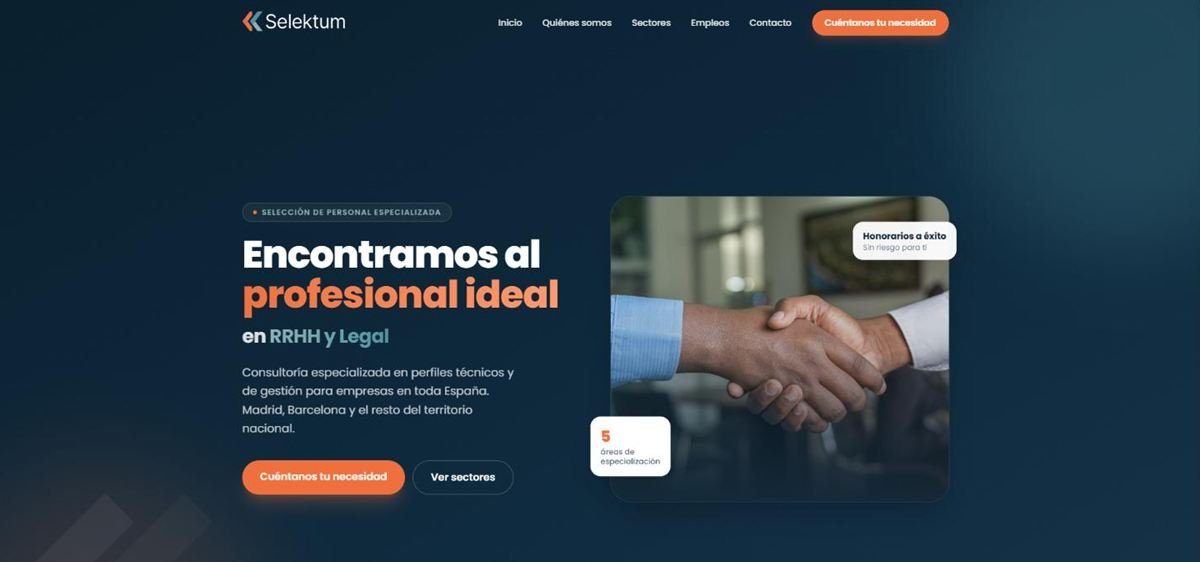 Web de Selektum Consultoría